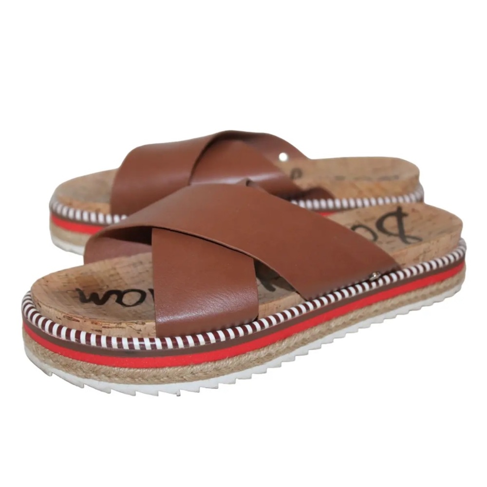 SAM EDELMAN Womens Leyton Espadrille SLIDES / SANDALS Slip-On Sz 6.5